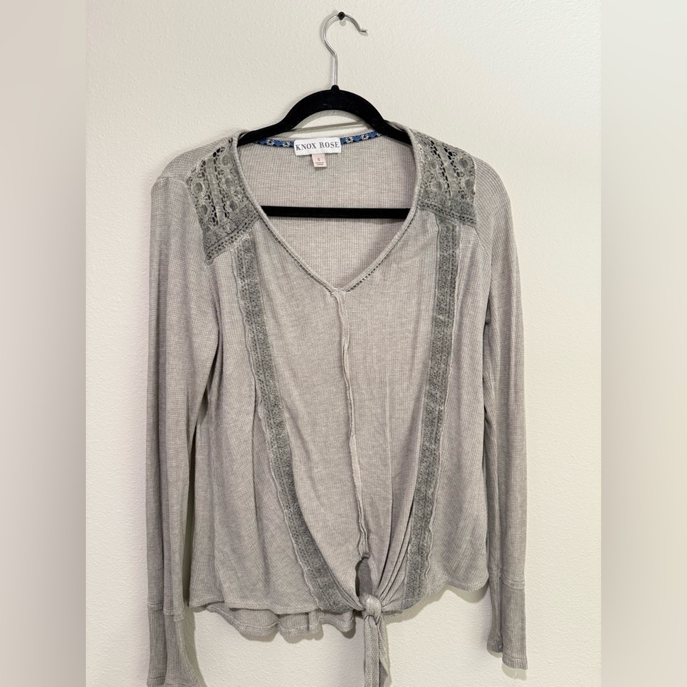 Knox Rose Safe Lace Accent Blouse